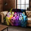 26 Style My Little Pony Unicorn Cartoon Flannel Blanket,Warm and Cozy Soft Throw Blanket for Home Bedroom Bed Sofa Cover Kids