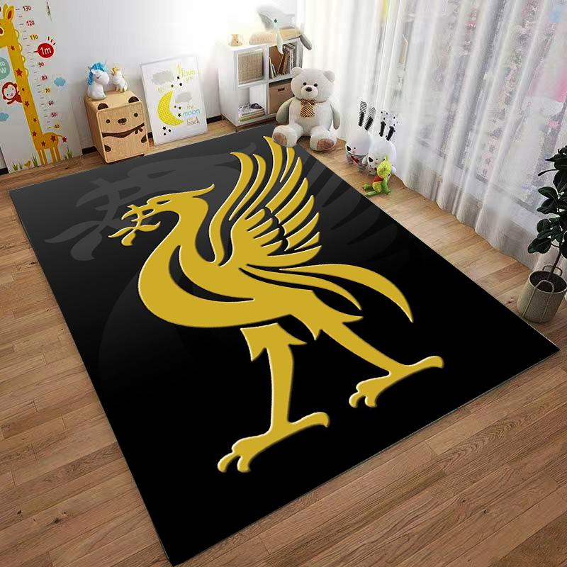 Golden Phoenix Designed Floor Mat, Suitable As a Non-slip Mat for the Living Room or Bedroom Sofa
