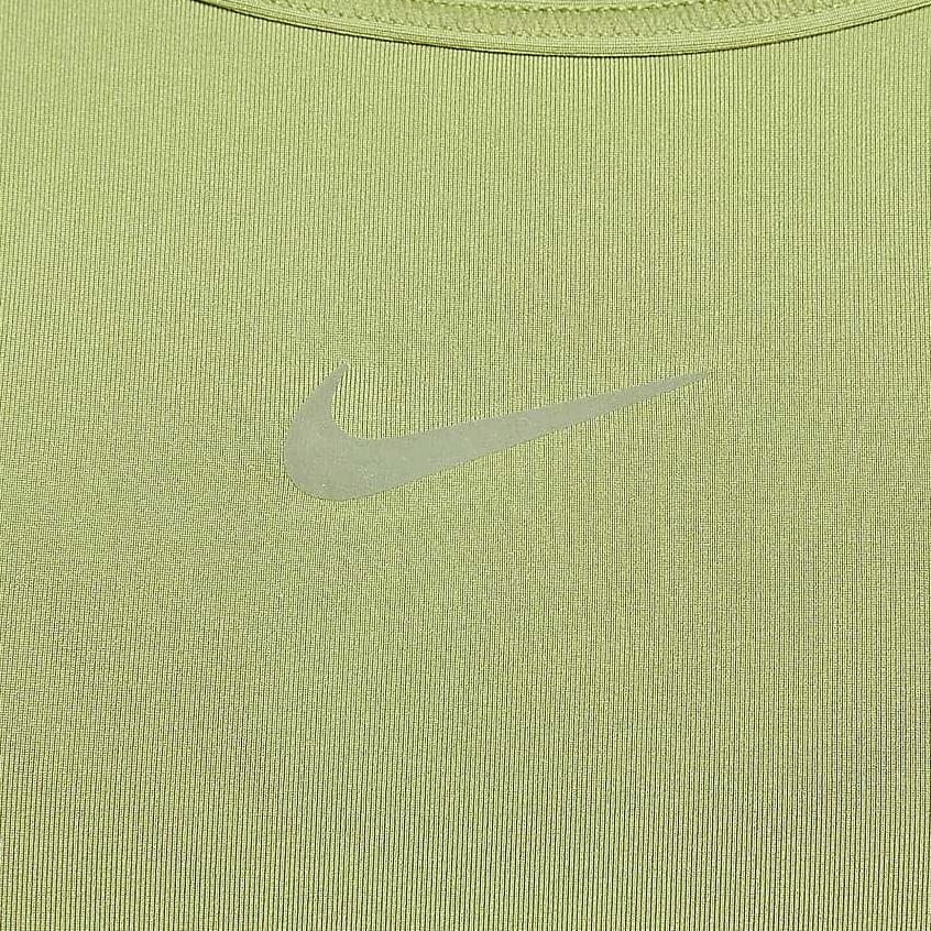 Nike One Classic Solid Logo Twisted Design Crew Neck Short Sleeve T-Shirt Women Tops Pear-Green FN2852-377