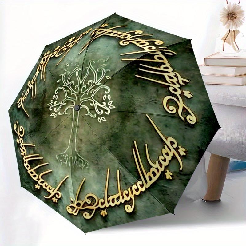 The Lord of the Rings Automatic Folding Umbrella, Self-Opening/ Closing, Durable Windproof Travel Umbrella for Outdoor Adventures a0826034