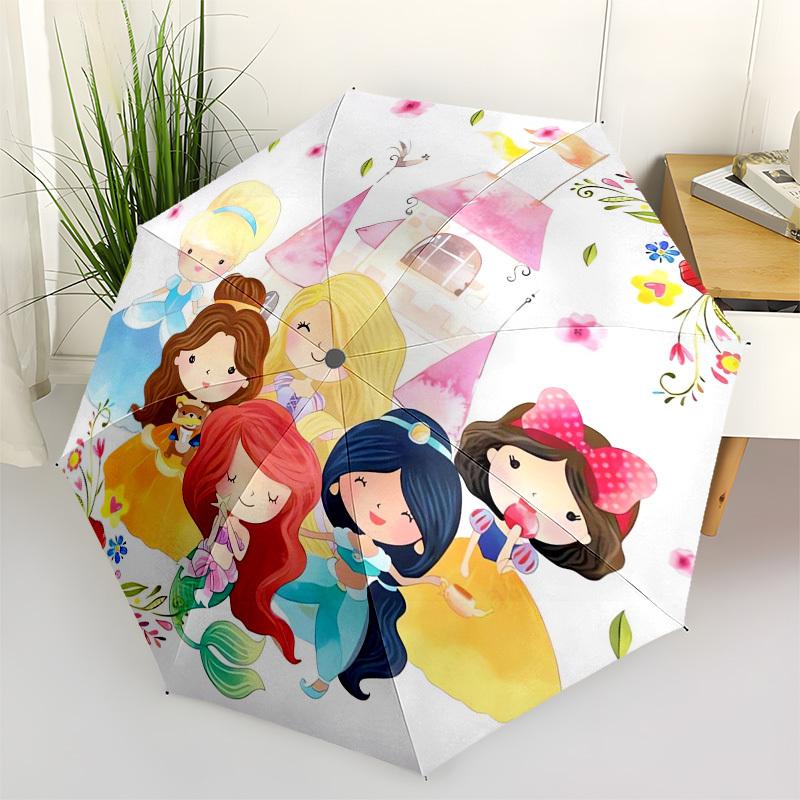 1pc Princess Castle Themed High-quality Umbrella,Automatic Opening and Closing Umbrella,Multi-functional Umbrella G0811239