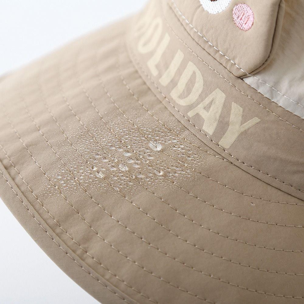 Quick-drying Kids Bucket Hat Sun Protection Shading Hat Fahion Sun Cap  Boys Girls
