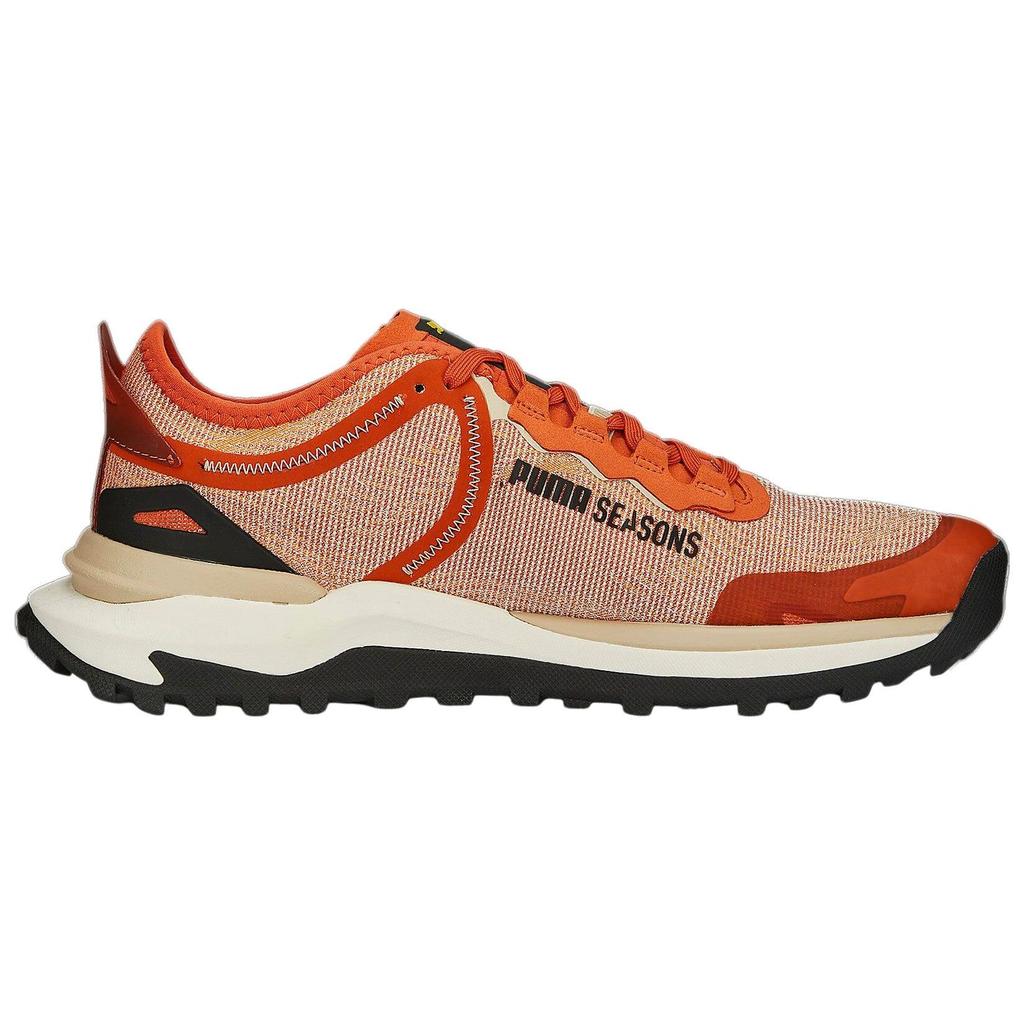 Puma Voyage Nitro 2 Comfortable Fabric Slip-Resistant Durable Low-Top Casual Running Shoes Men sneaker Orange Black 376919-08