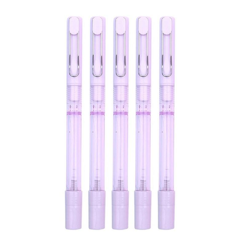 2/4Pcs Spray Pen Portable Refillable  Spray Bottle Writing Pens School Office Gel Pens Students Supply Color Random