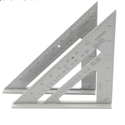 Triangle Rule 90 Degree Thickening Angle Rule Aluminum Alloy Carpenter Measurement Square Ruler Layout Tool Measurement Tool