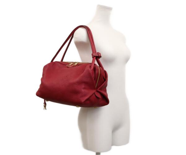 LOUIS VUITTON 2011 model M93813 Mahina Galatea PM Handbag Shoulder bag Gruner (Red)Used