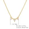 European and American Ins Style 925 Sterling Silver Fashion Jewelry Gold Plated Single Row Water Drop Zircon Pendant Necklace