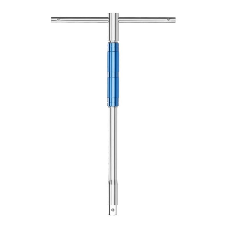 Multipurpose T Handle Hex Key Wrench with Sliding Handle Sleeves For Fastener Rotation In Furniture Assembly Home Repair