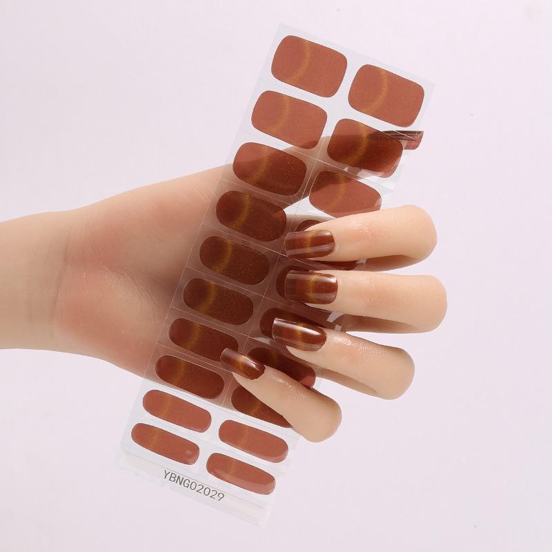 Semi-curing Light Therapy Nail Stickers Gel Nail Stickers Semi-curing Light Lamp Nail Stickers Harden, Last Long and Are Waterproof