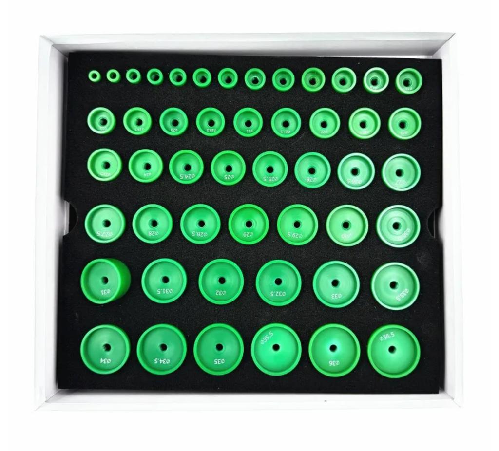 Heavy Duty Watch Press Dies Set Round Extra-Deep Curved Watch Crystal Watch Back Pressing Tools for Watchmakers