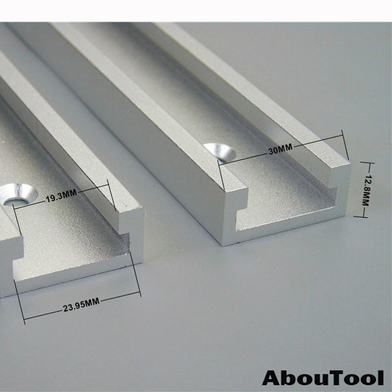 111/111/111MM Aluminium Alloy T Track Woodworking Slot Miter Tracks Jig Fixture for Router Table Bandsaws Woodworking DIY Tools