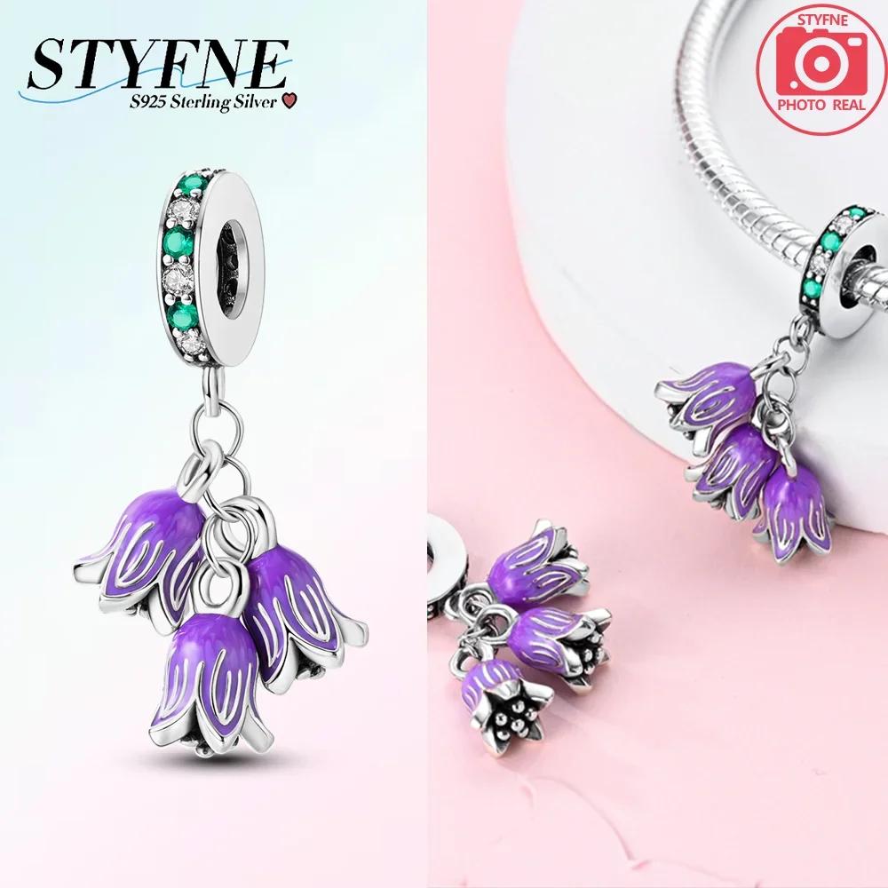 Fit Charms For Original Bracelets Diy Rose Daisy Tulip Charm Beads 100% Copper Jewelry Making Necklace For Women Gift