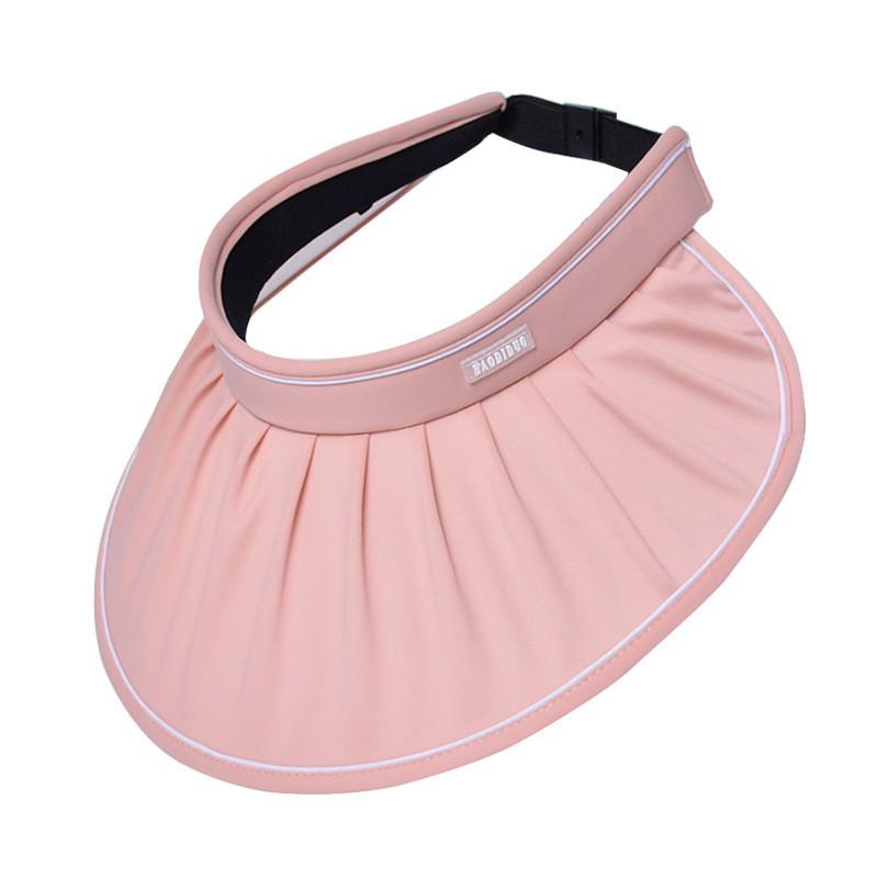 Summer Sun Protection Hat With Large Brim And Wrinkled Design For Outdoor Activities