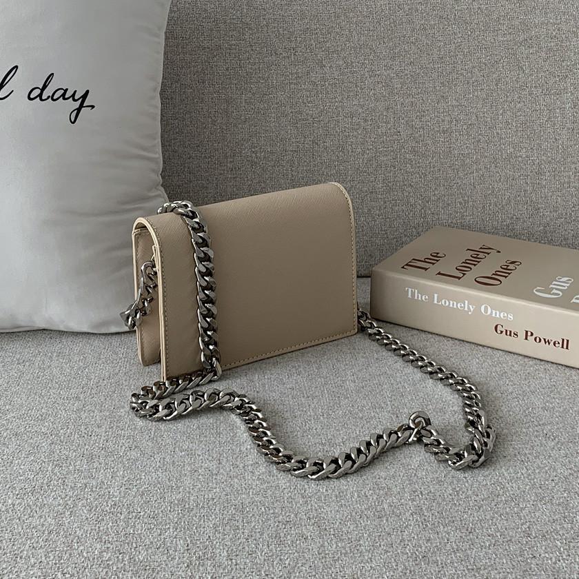 ins super fire thick chain Hong Kong style small bag women's new high-end versatile fashion chain single shoulder oblique span bag