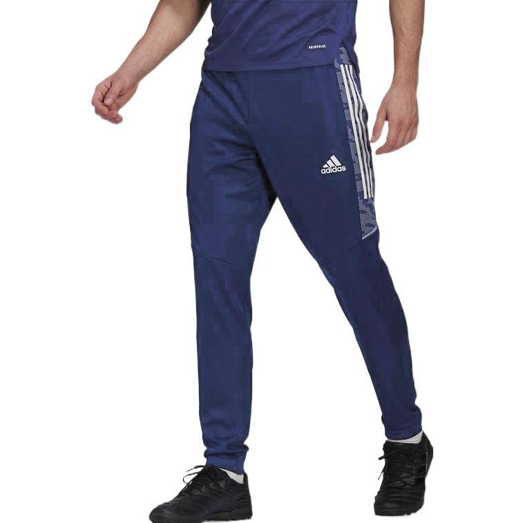 New Adidas Knitted Sports Pants Men's Blue GE5416