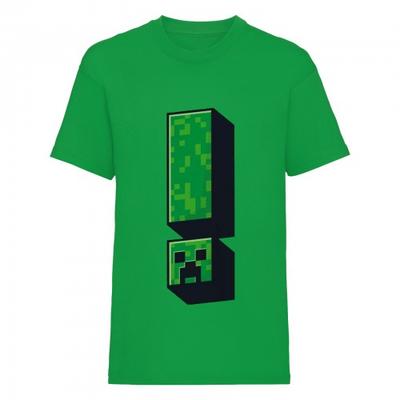 Camiseta con signo de exclamación Creeper para niños