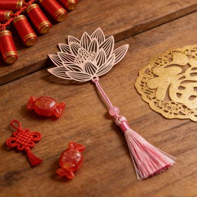 Segnalibro in Metallo Stile Classico Cinese Segnalibro Traforato Regalo Elegante per Insegnanti Lettori Amanti dei Libri Accessorio Decorativo per Feste