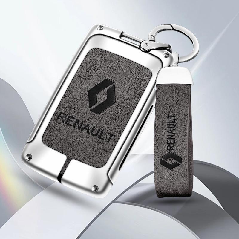 Hub Caps Auto TPU Zinc Alloy Key Case Bag For Renault Koleos Captur Kadjar Megane Clio Talisman Scenic Arkana Car Key Chain Car