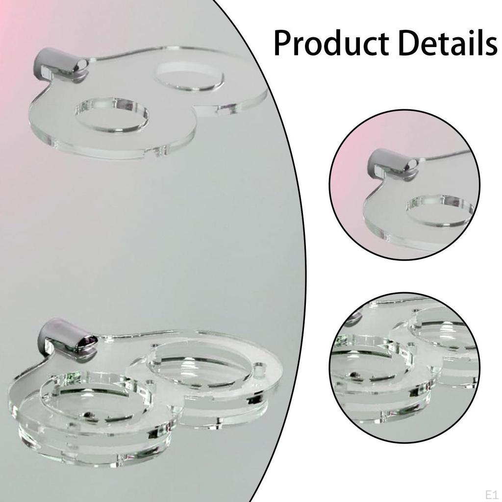 Light Stand Wall Mount Holder,Acrylic,for Most Hilts,Wall Mounted Hanger Storage Display Rack