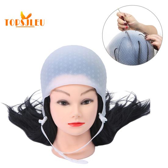 Haar-Highlighter-Hut – professionelles, wiederverwendbares Silikon-Friseurwerkzeug, verstellbare Schnalle, Heimsalonbedarf