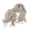 Women'S Pure Linen Edge Strip Rain And Dew Scarf Summer Thin Versatile Breathable Shawl Fringed Silk Scarf
