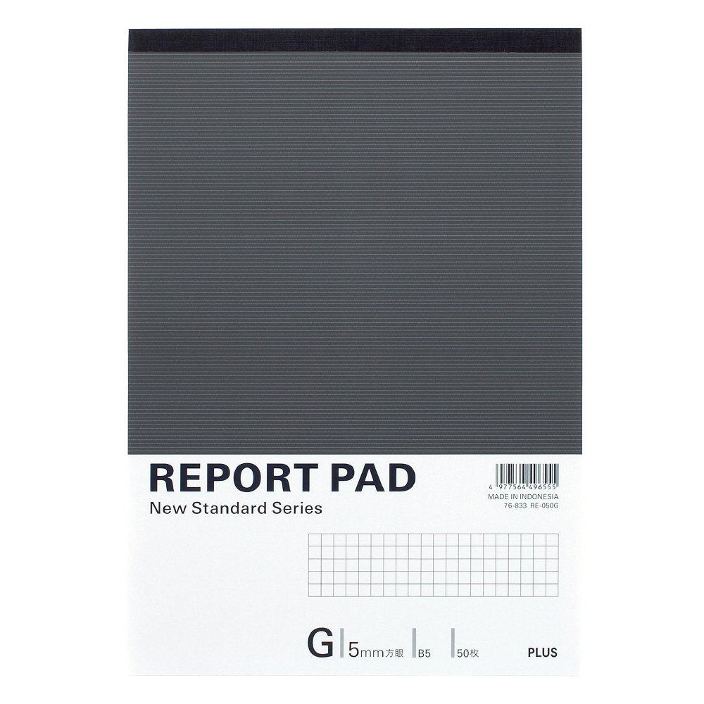 

Plus Report Pad B5 50 sheets 76833 G-ruled RE-050G