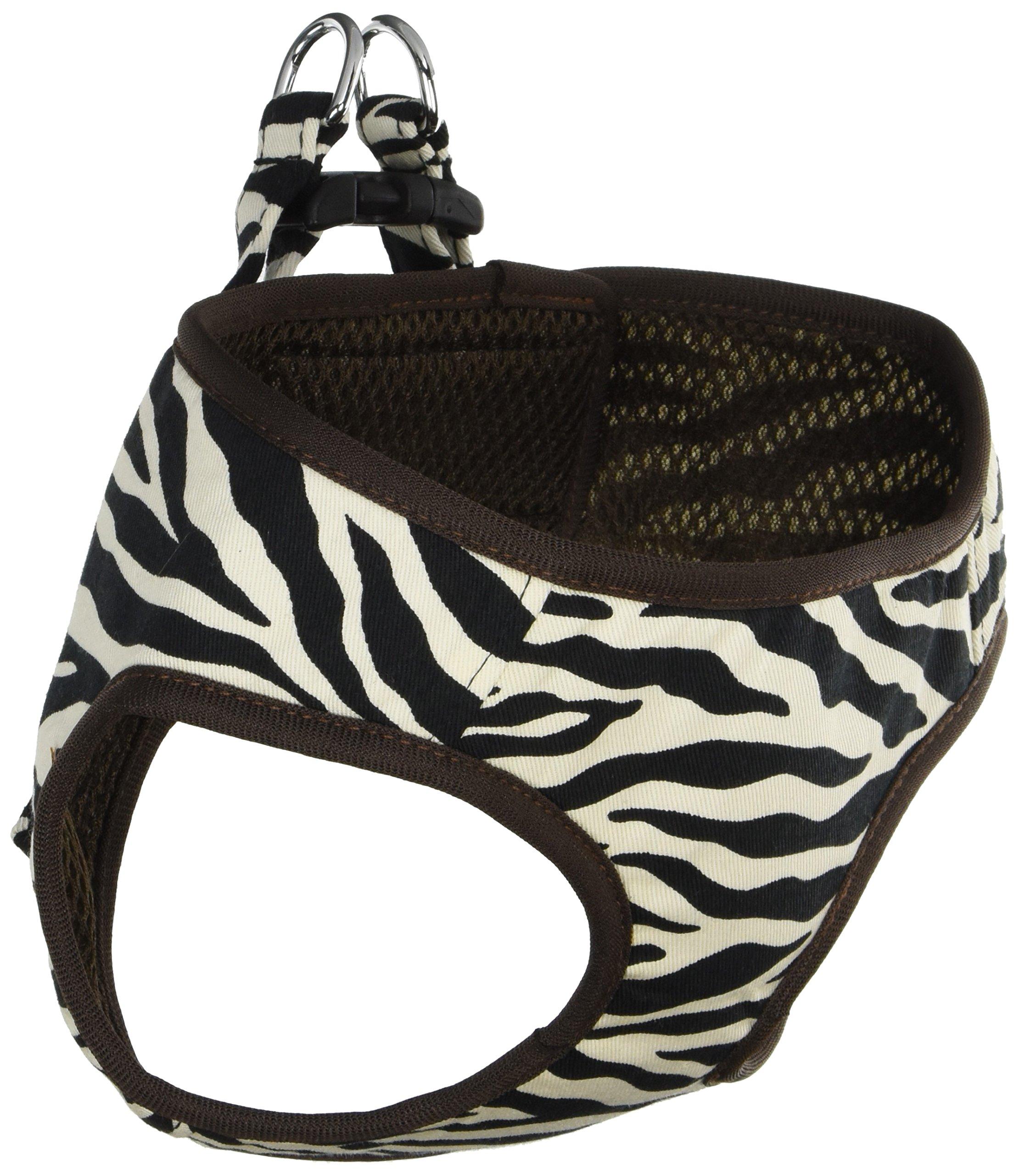 

Хлопковая мягкая шлейка для животных ONS, маленькая, зебра (Маленькая собака)