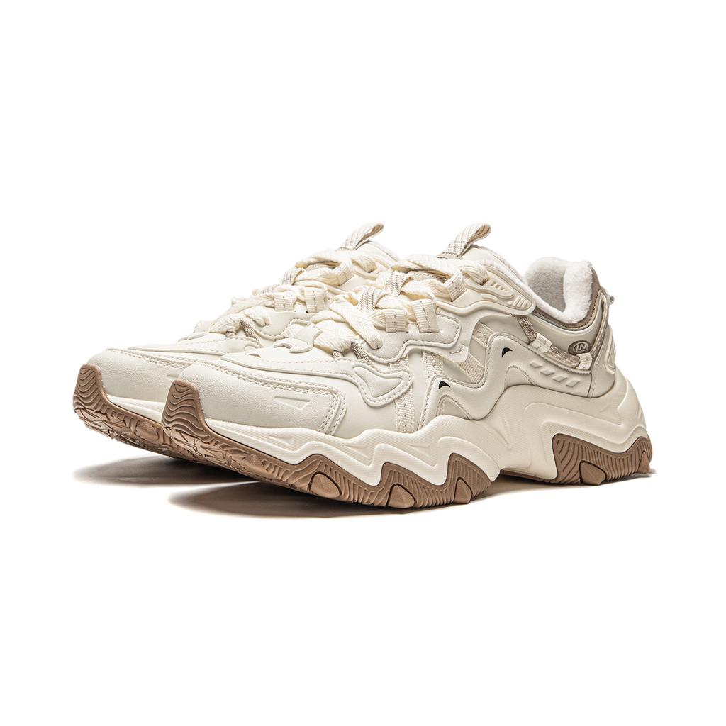 New LiNing Cat's Claw Lite 2 Anti Slip Wear Resistant Low Top Casual Shoes Women's Beige AGCU176-10