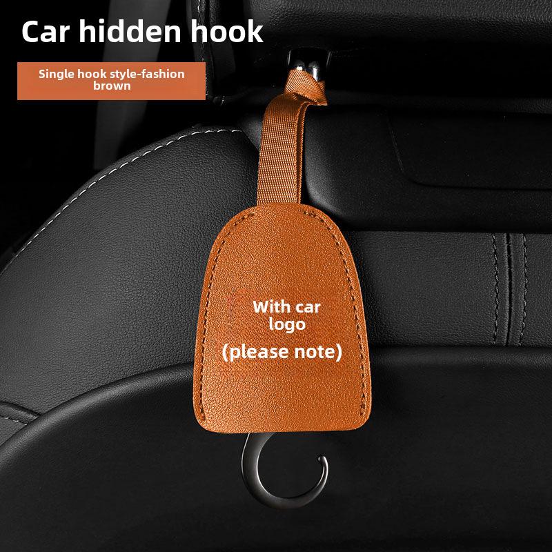 Dual-Purpose Hidden Car Seat Headrest Hook