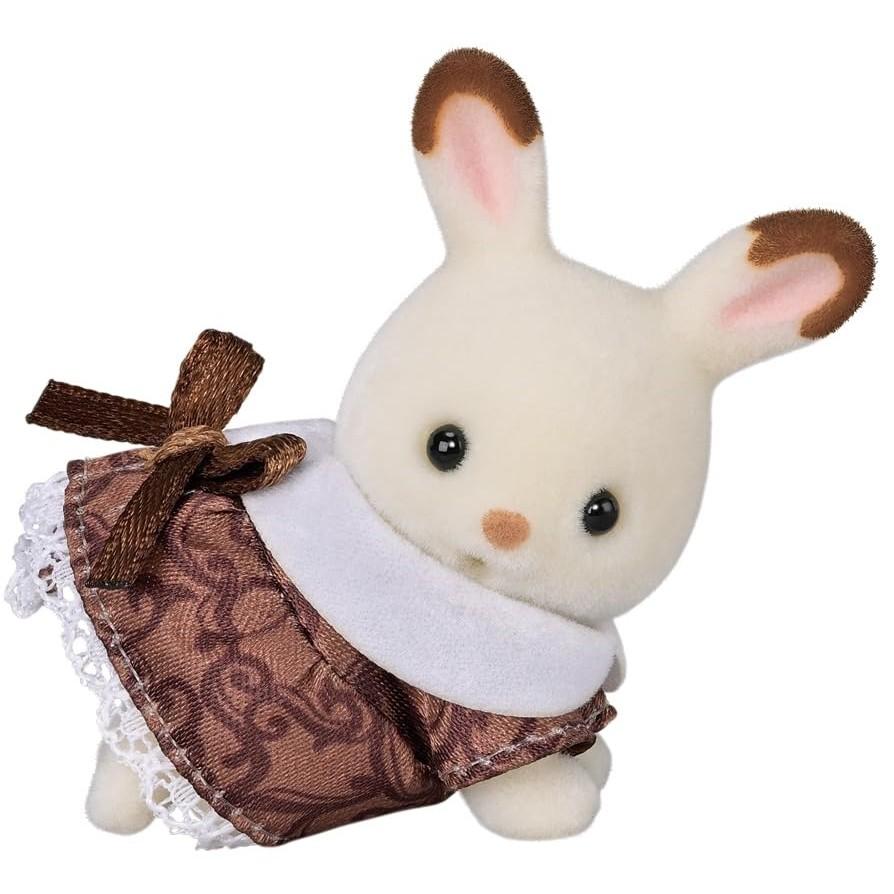 Panenka Sylvanian Families [Rodina čokoládových králíků - Výroční sada] C-74 Certifikace ST Pro věk 3+ Hračka Domeček pro panenky Sylvanian Families EPOCH