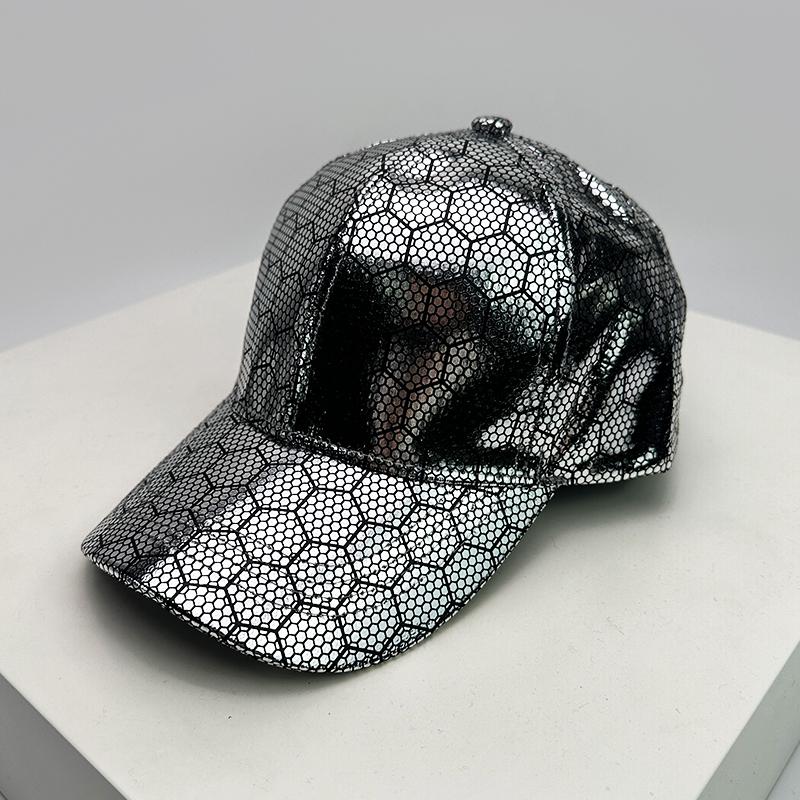 And Women Personalized Check Reflective Baseball Caps Air Permeable Street Style Sun Protection Snapback Hats All-Match Vintage Fashion Casual
