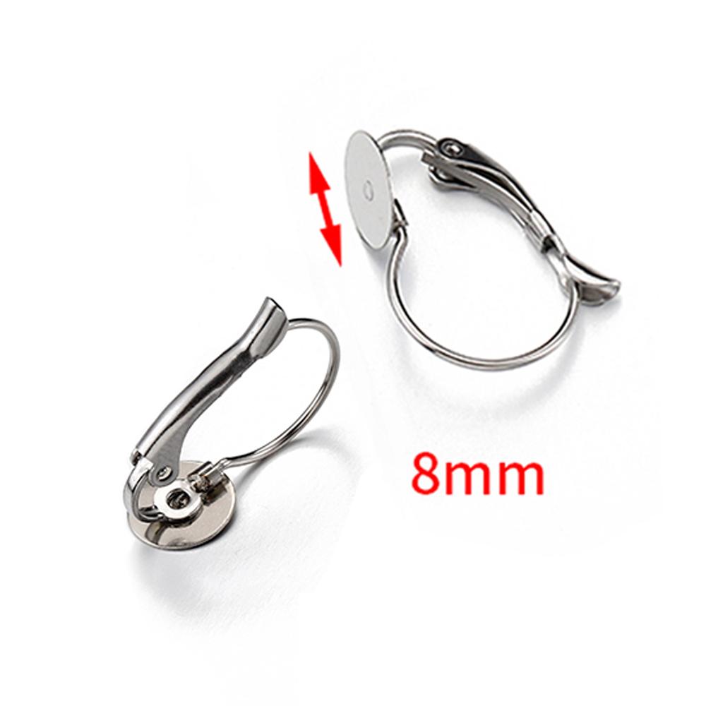 20pcs/10pcs Stainless Steel French Earrings Base Lever Back Ear Wire Hoop Open Loop Earring Hooks for Jewelry Making DIY