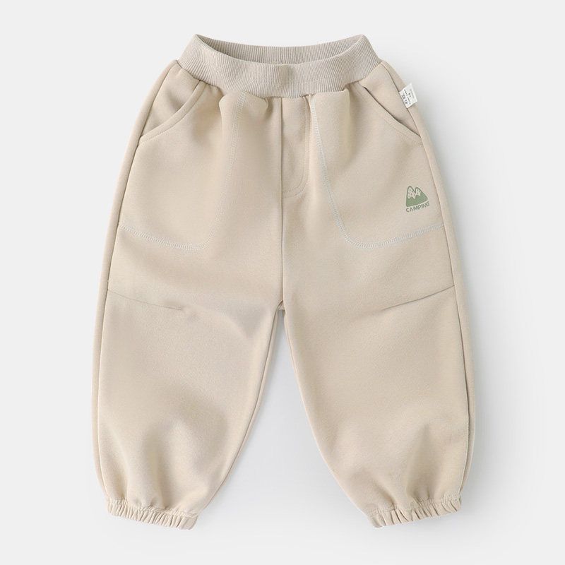 Boys  Mountain-Style Long Pants, 2025 Spring New Model, Spring Outdoor Children s Clothing, Toddler Casual Pants, Spring Style for Babies Kakh 100