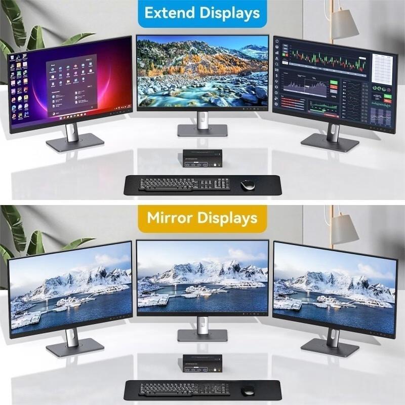 2-Port DisplayPort KVM Switch with USB 3.0 Hub