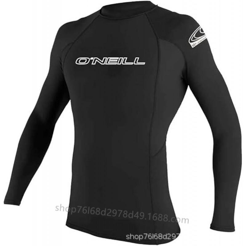 Men Women UV Protection Long Sleeve Rash Guard Surfing Dive Suit Quick Dry Snorkeling Top High Neck