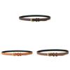 Women Leather Belt Casual Fashion Cowhide Slim Waist Belt For Outdoor Wear