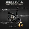 MAKUMINORS Spinning Reel for Saltwater Black Sea Horse Ice and Freshwater Fishing 3000, Fishing, Long-Distance Casting, Bass, Bass, Eging, Flounder,