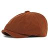 Herbst Winter Mütze Herren Damen Achteckige Mütze Dick Warm Corduroy Britisch Vintage Newsboy Mütze