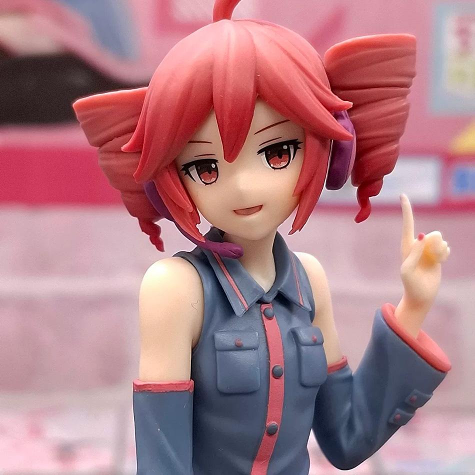 New In Stock Kasane Teto Sitting Posture Collectible Anime Action Kawaii Miku Figures Model Toys Christmas Gifts