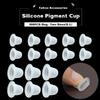 100PCS Disposable Tattoo Ink Cups Silicone Eyelash Extension Glue Tray Tool  Tattoo Accessories