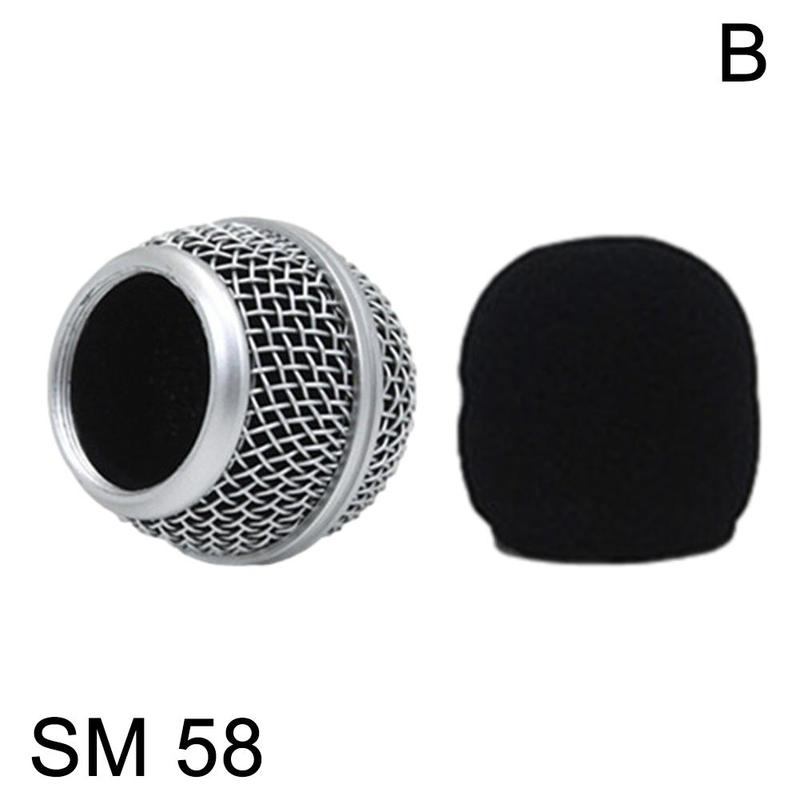 Microphone head coverMicrophone Grilles Replacement Ball Head Mesh Microphone Fits for Grille Beta Microphone Shure