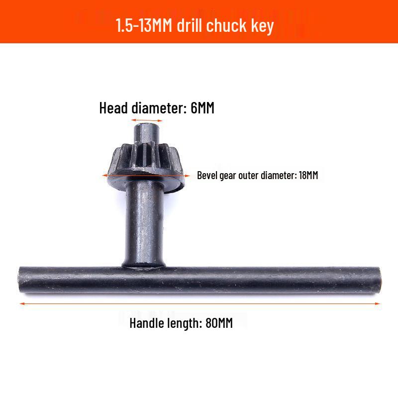 Klíč na sklíčidlo ruční vrtačky - Příslušenství pro elektrické nářadí pro pistolovou vrtačku (10 mm, 13 mm, 16 mm)