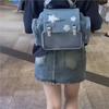 Harajuku Denim Backpack Women Japanese Transparent Female Lolita Vintage  Backpacks Aesthetic