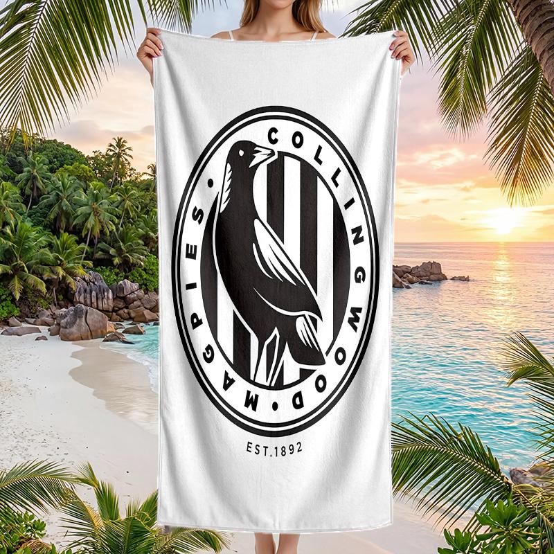 Collingwood madingas paplūdimio rankšluostis: Idealiai tinka vasaros nuotykiams Minkštas, sugeriantis ir greitai džiūstantis, tinkamas plaukioti ir maudytis