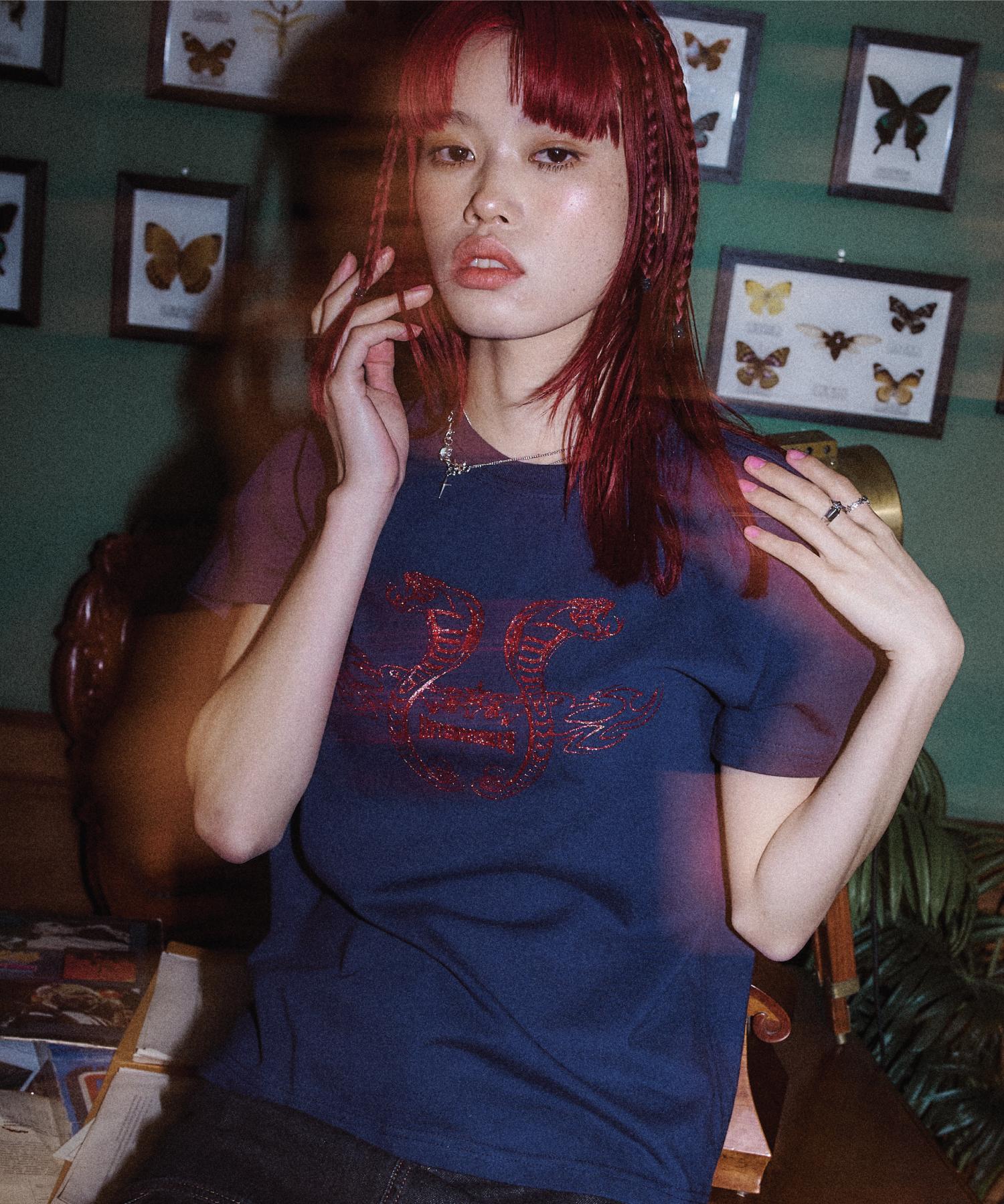 If You Want Venomous Tee Navy Navy/One