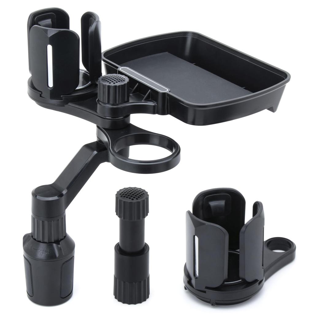 Piphica Adjustable Drink Holder with Holds 2 Car Mountable Genuine Compatible with Kei Holds Items Tray, Drinks, Table, 360-Degree Rotation, Product,