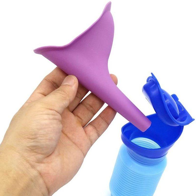 1/2 set Orinatoio Auto Secchio Orinatoio Esterno In Piedi Urina Emergenza Viaggio Portatile Riutilizzabile Restringibile Campeggio Toilette Perdita di Urina