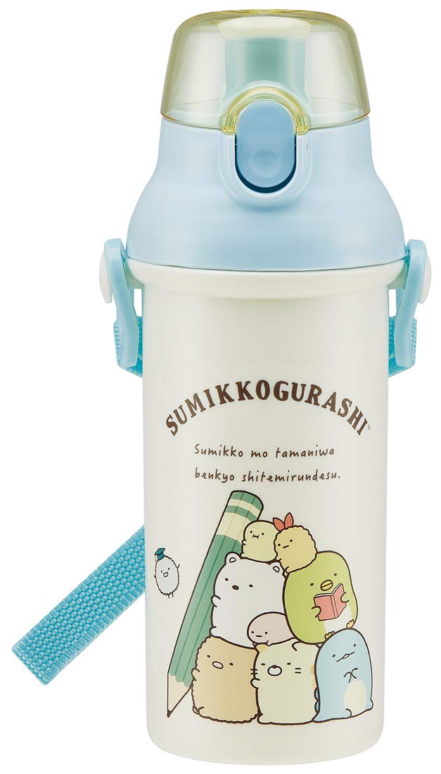 

Skater Plastic Water Sumikkogurashi Study PSB5SAN Children s Bottle, 480ml, Guide, кремовый