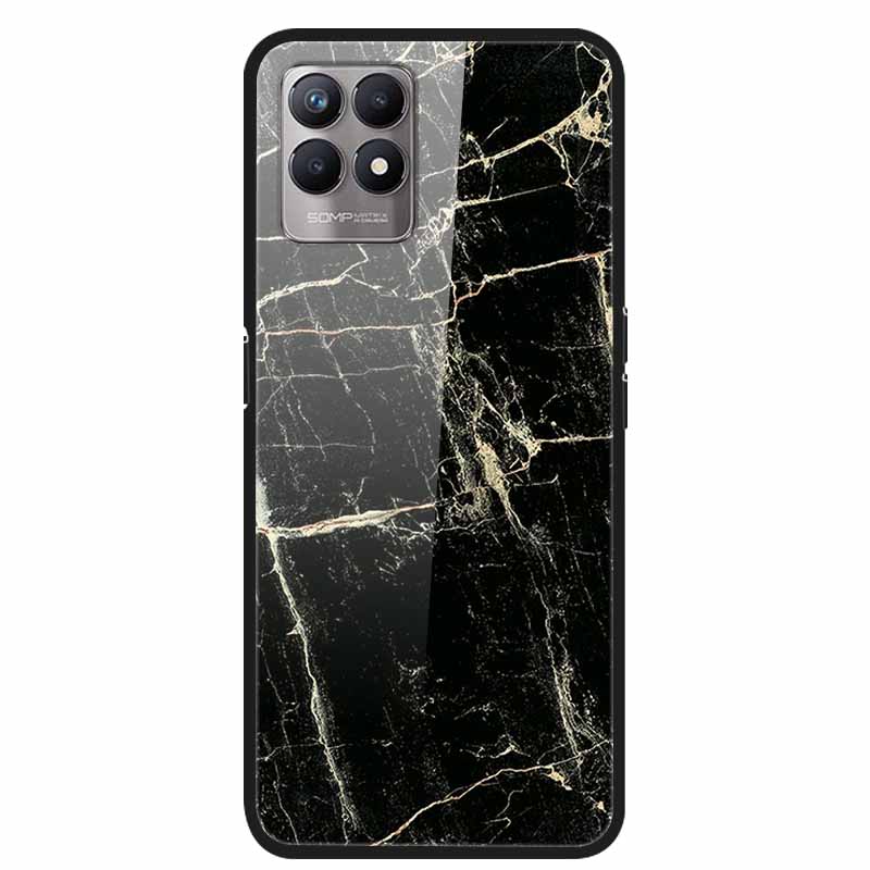 For Realme 8i Cases Realme 8 5G Tempered Glass Hard Back Cover For Realme8 Phone Cases Soft Bumper Fundas for Realme 8 i Realme8