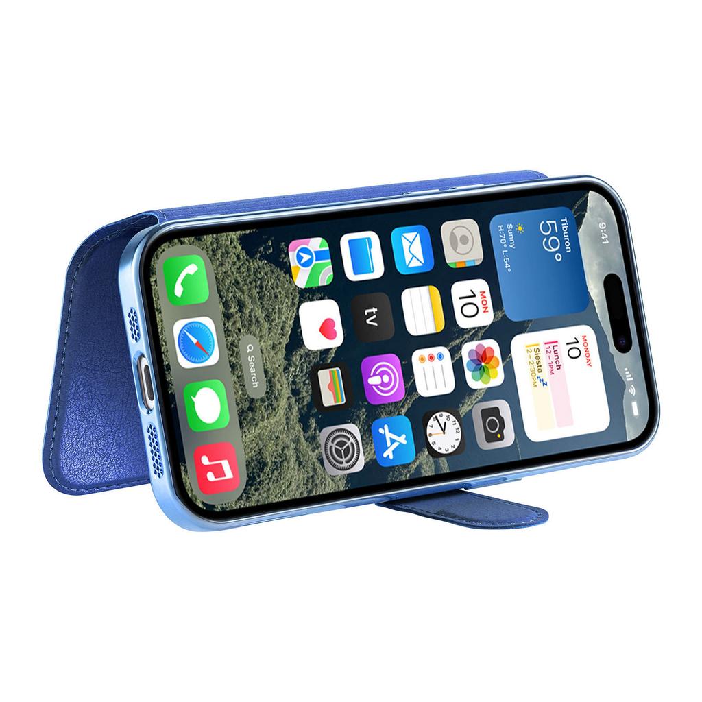 For iPhone 14 Pro Max Case Compatible with MagSafe Detachable Leather Phone Cover with Lens Film